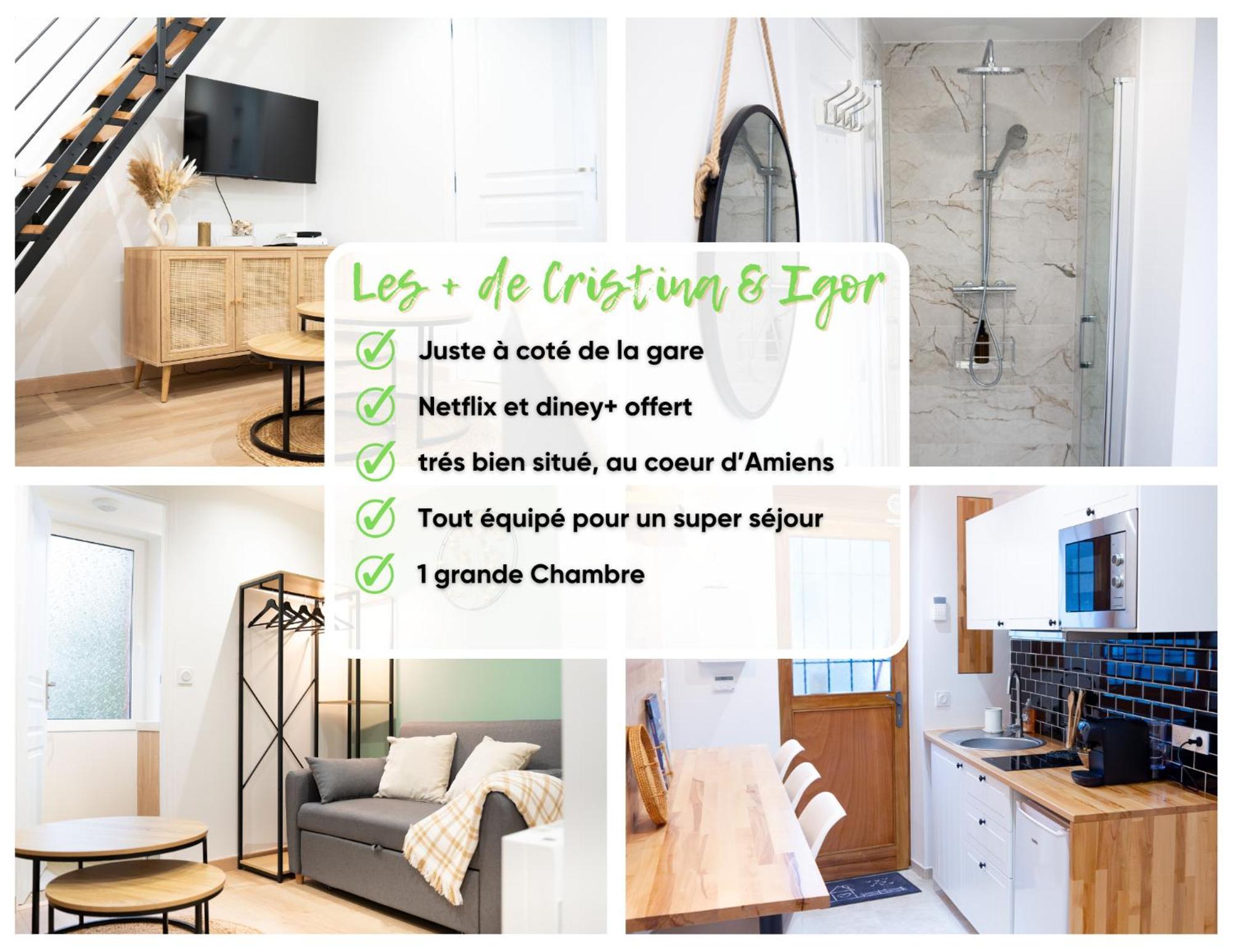 Maison Cosy Centre Gare Amiens Luaran gambar